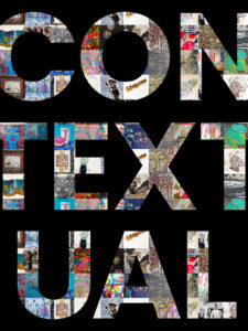 CONTEXTUAL spelled out with photos of artwork